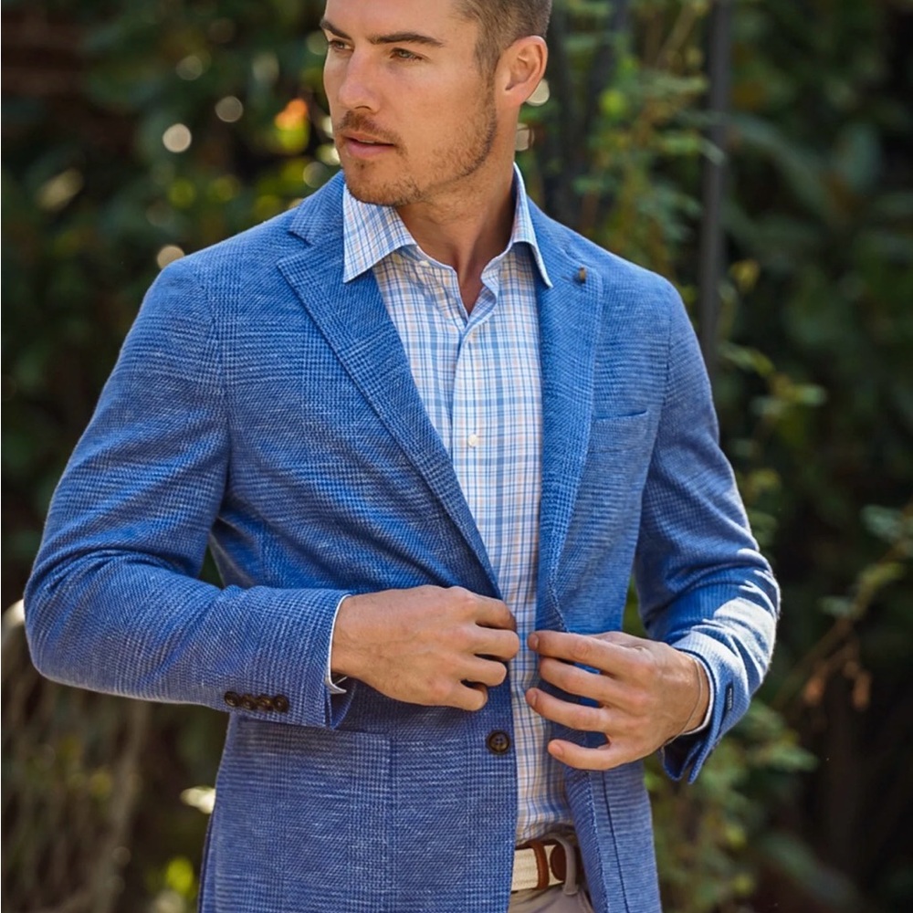 Peter Millar Town Mini Check Sport Coat
